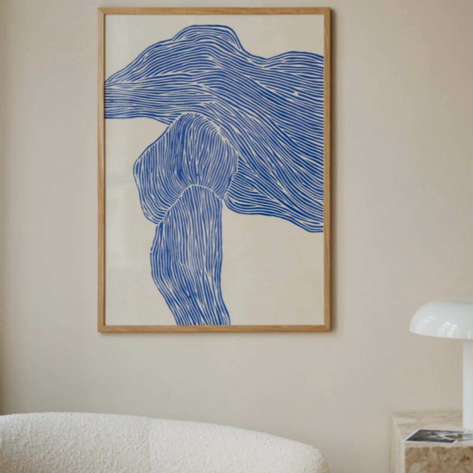 The Poster Club - Rebecca Hein The Line - Navy