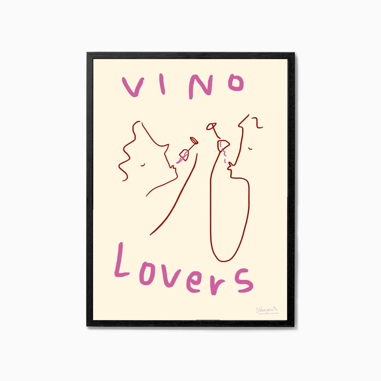 The Poster Club Ruby Hughes Vino Lovers