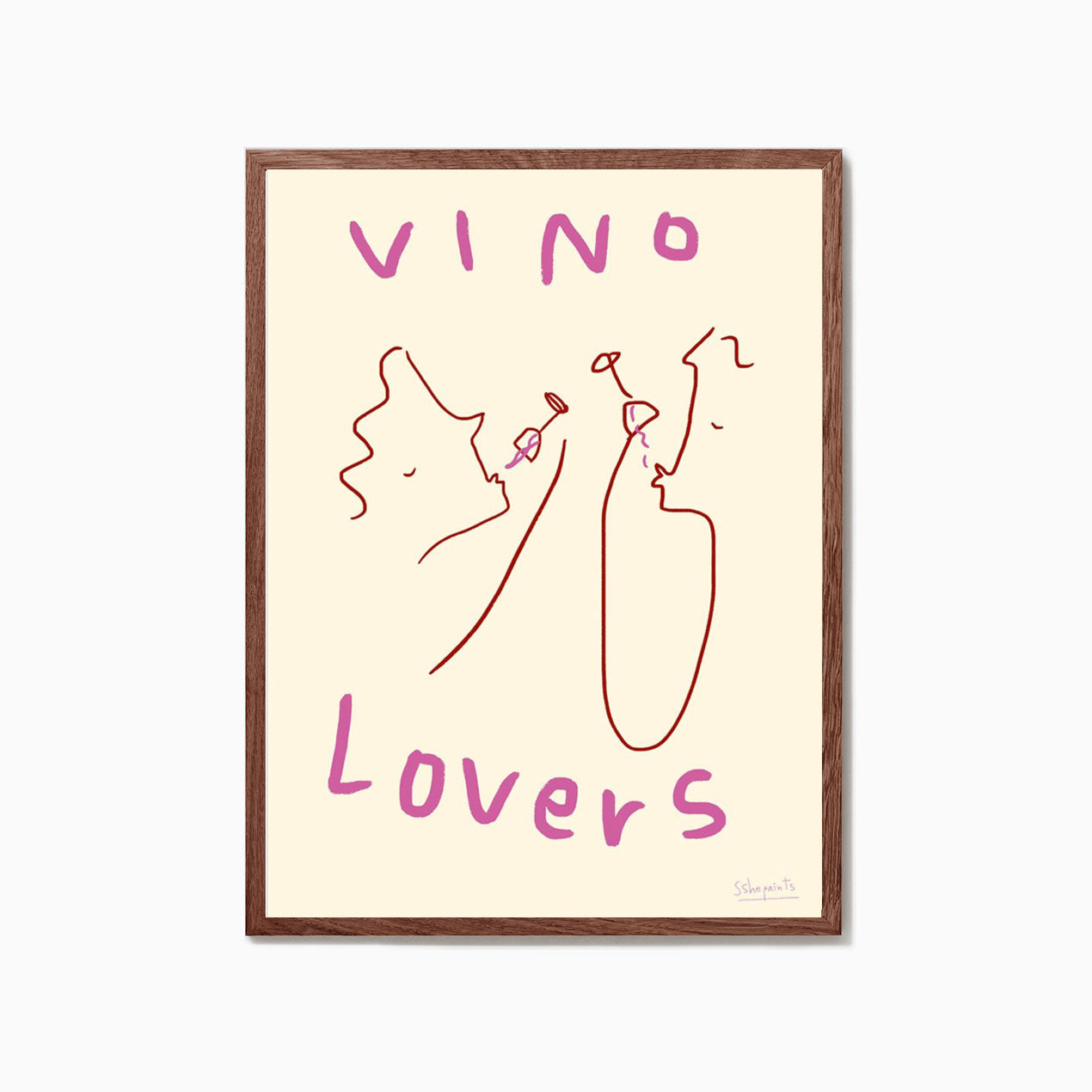 The Poster Club Ruby Hughes Vino Lovers