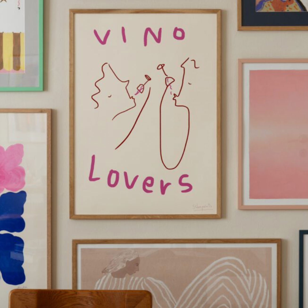 The Poster Club Ruby Hughes Vino Lovers