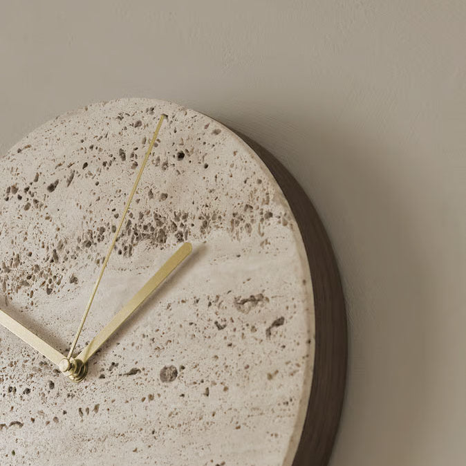 Bolia Tima Wall Clock Dark Stained Oak