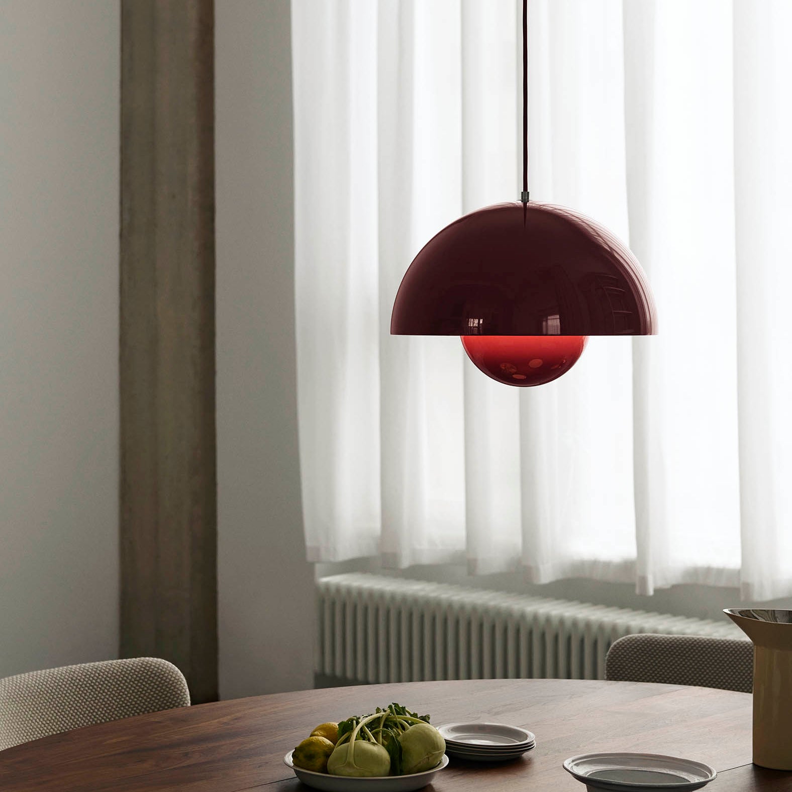 &Tradition Flowerpot Pendant VP7 Ø37cm Vermillion Red