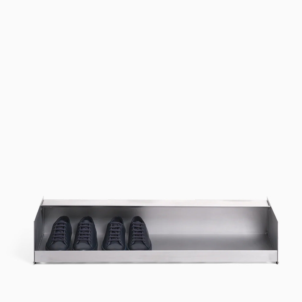 Util x JAK Shoe Rack Brushed Aluminium