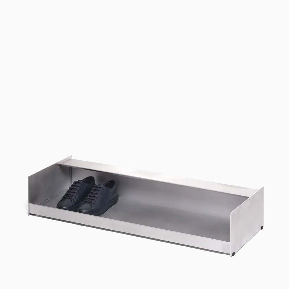 Util x JAK Shoe Rack Brushed Aluminium