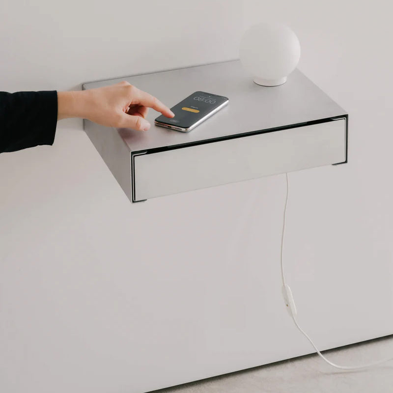 Util KGT Wall Mounted Drawer 1 Brushed Aluminium