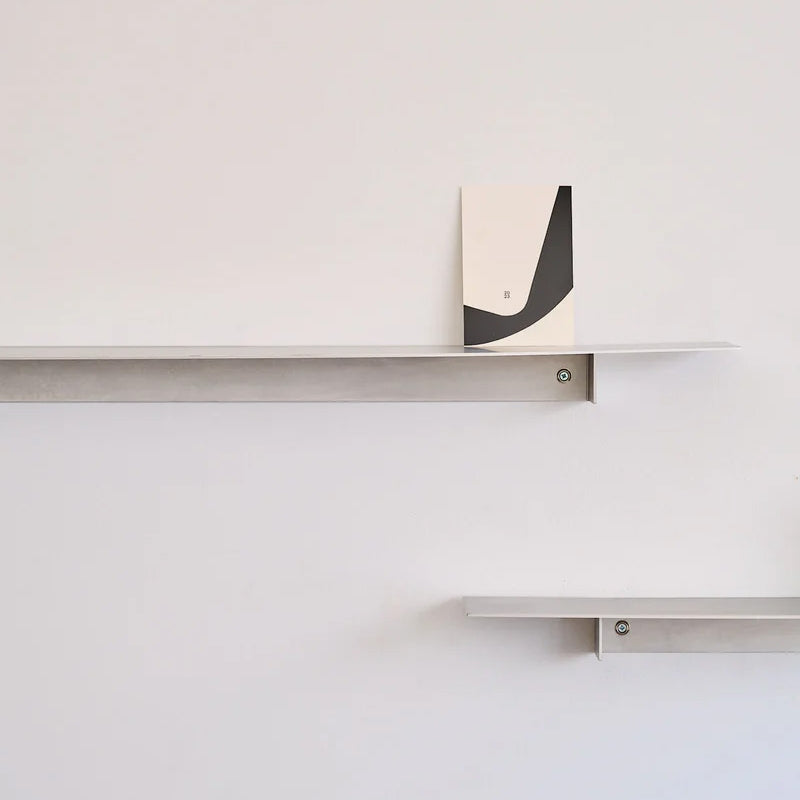 Util Plié Single Shelf Brushed Aluminium