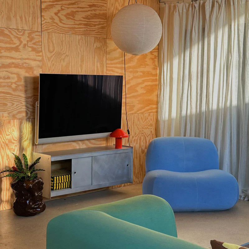 Util Plié Wall Unit 2 Doors 120cm Brushed Aluminium