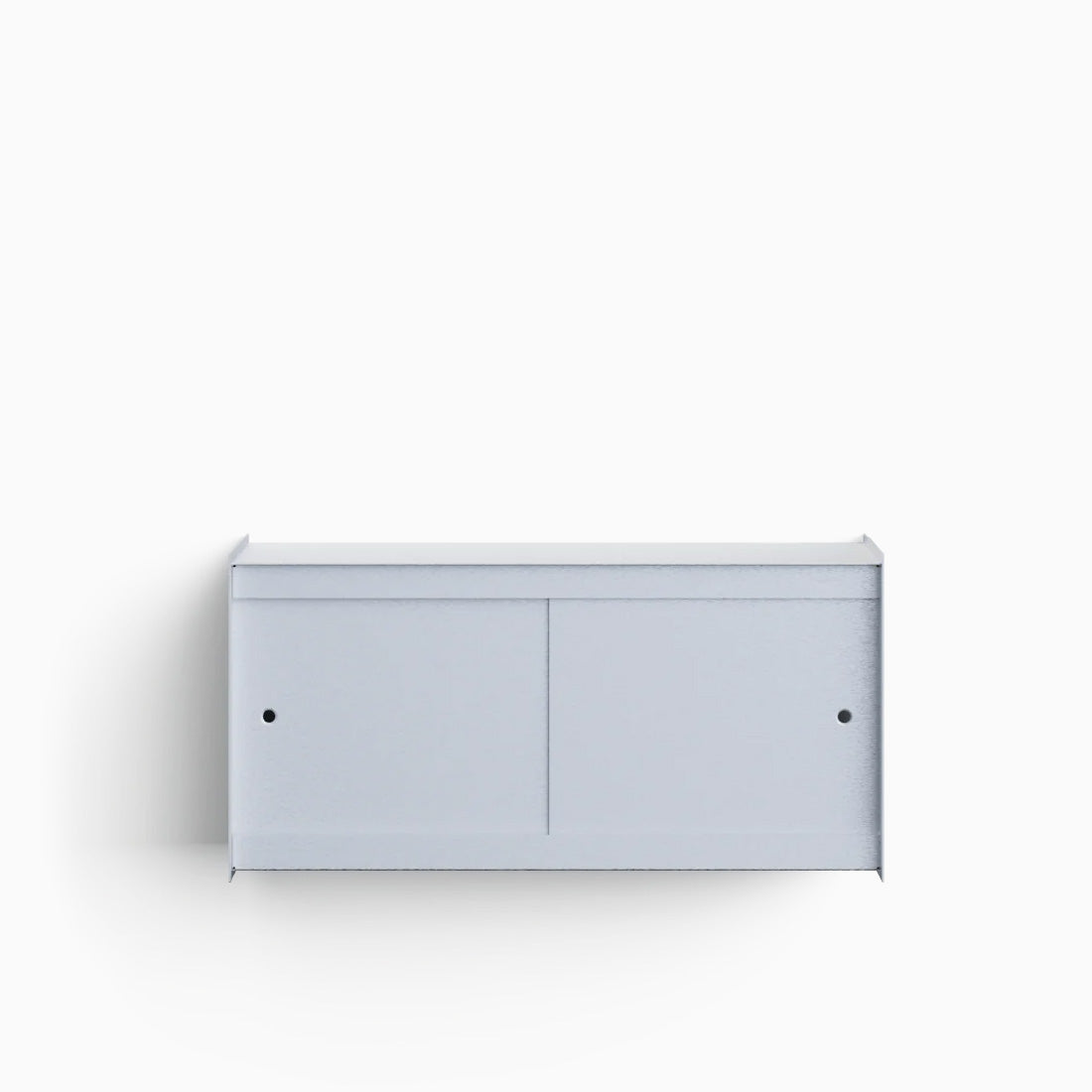 Util Plié Wall Unit 2 Doors 90cm Brushed Aluminium