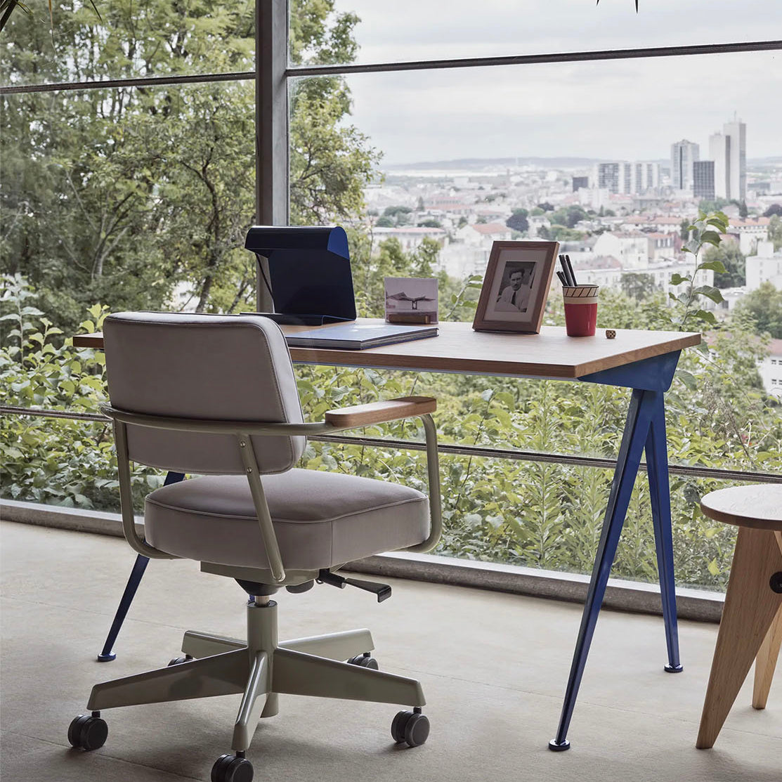 Vitra Lampe de Bureau Bleu Marcoule