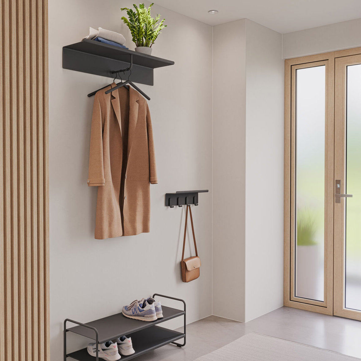 Zone A-Hallway Shelf Black