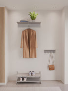 Zone A-Hallway Shelf Soft Grey