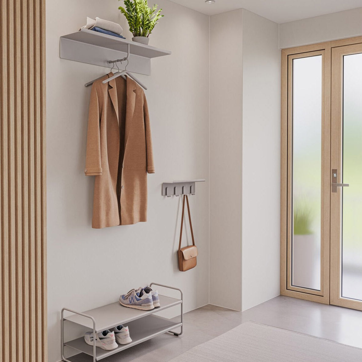 Zone A-Hallway Shelf Soft Grey