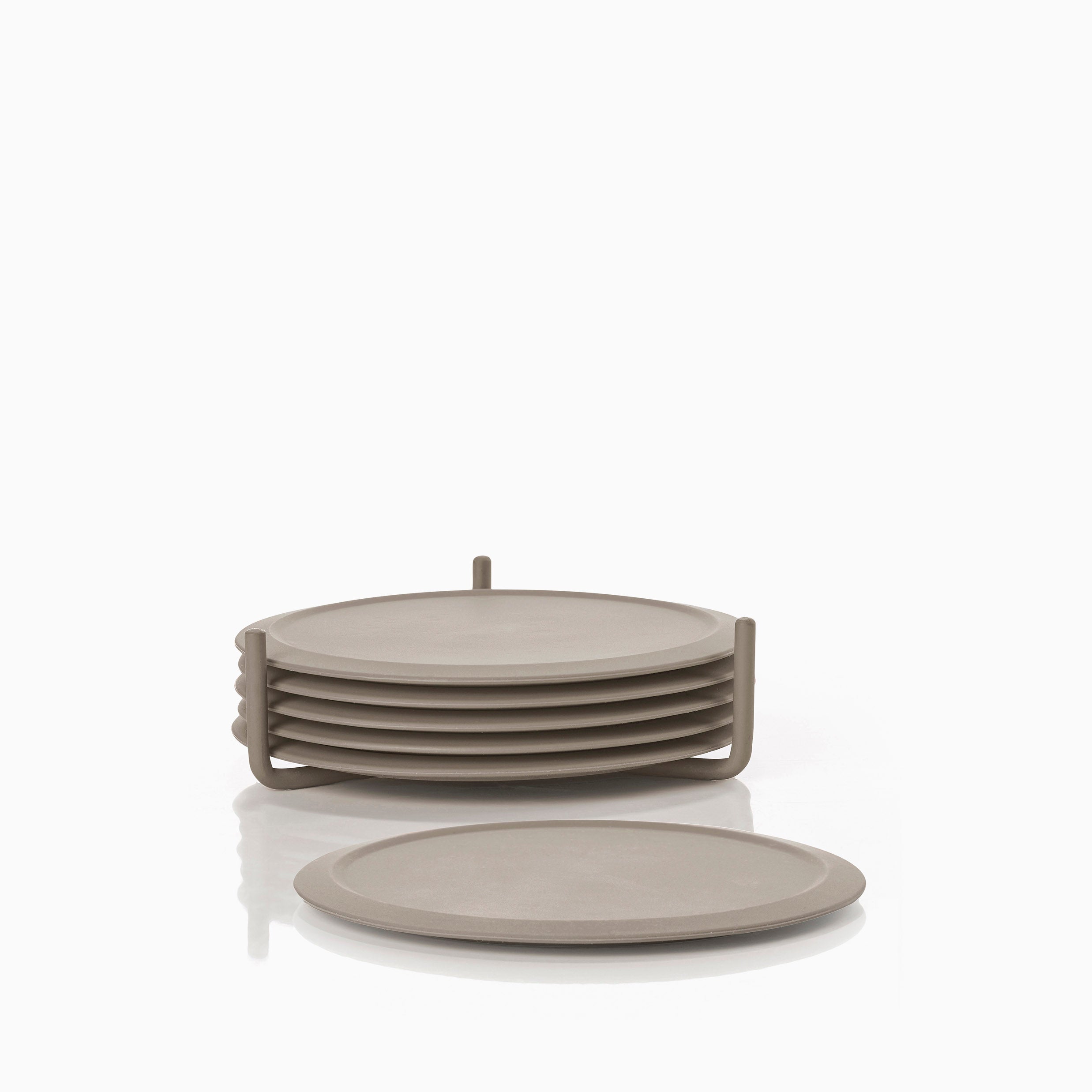 Zone Singles Coasters (Set of 6) - Taupe