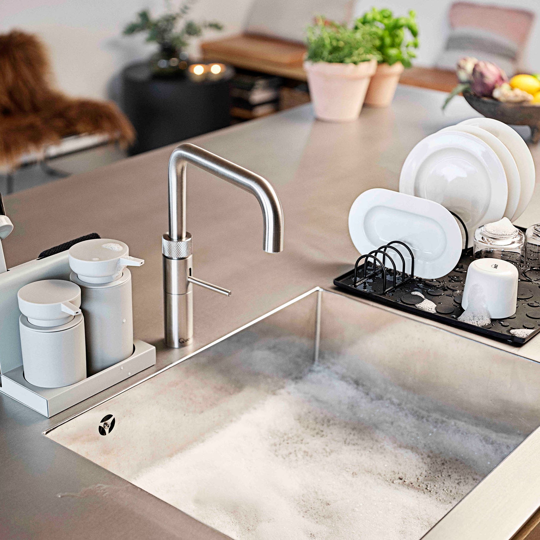 Zone Diish Dishwashing Set - Warm Grey