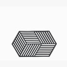 Zone Hexagon Trivet - 24cm Black