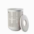 Zone Ume Laundry Basket with Lid 60L - Soft Grey