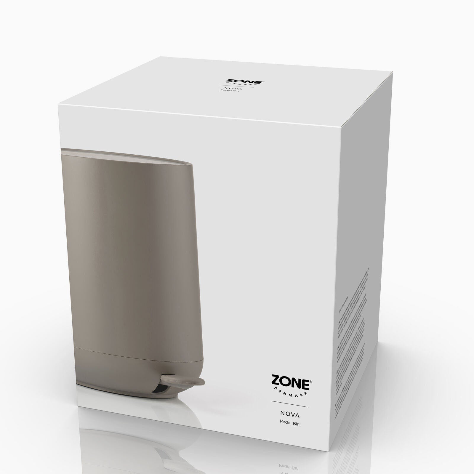 Zone Nova Pedal Bin 3L - Taupe