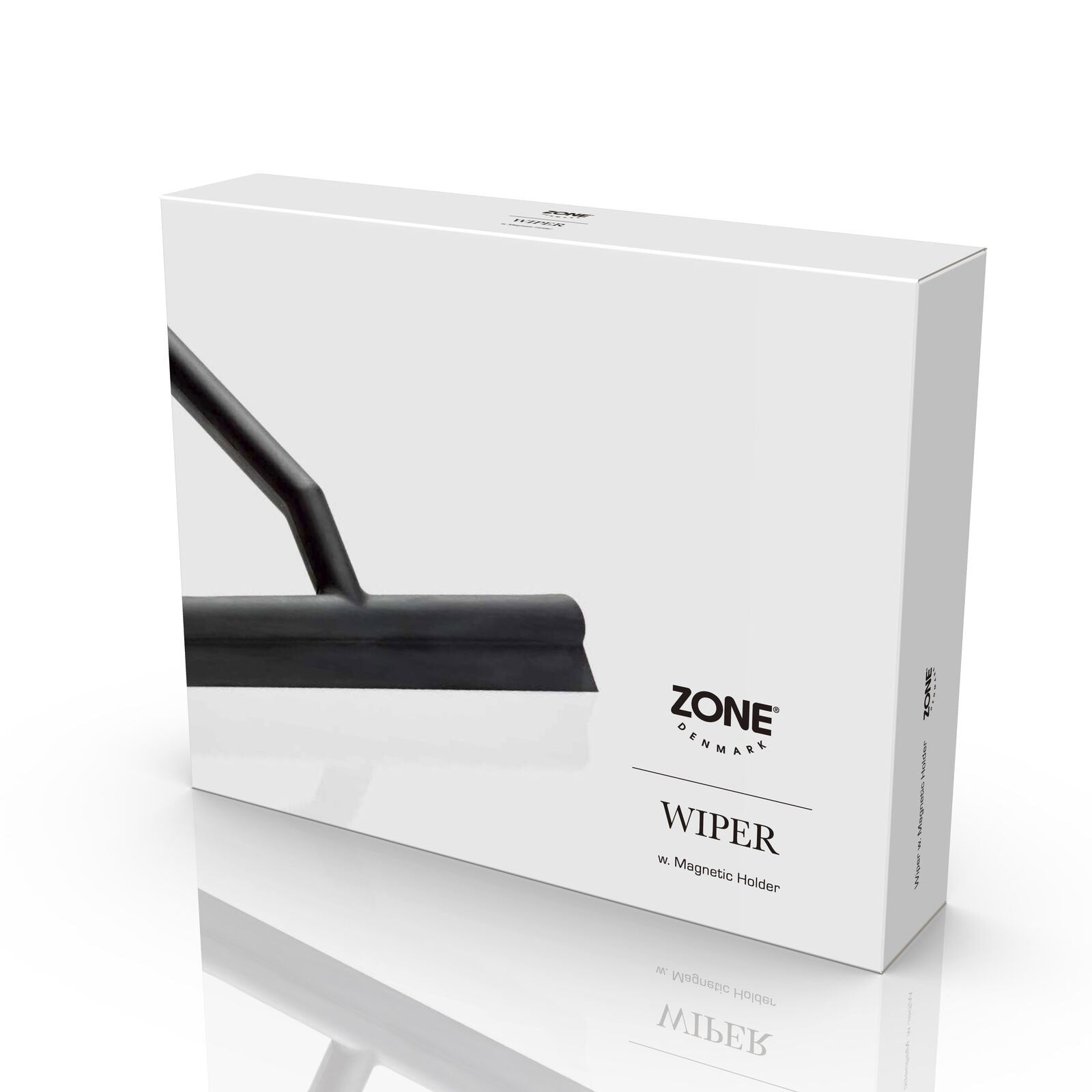 Zone Shower Wiper with Holder Black