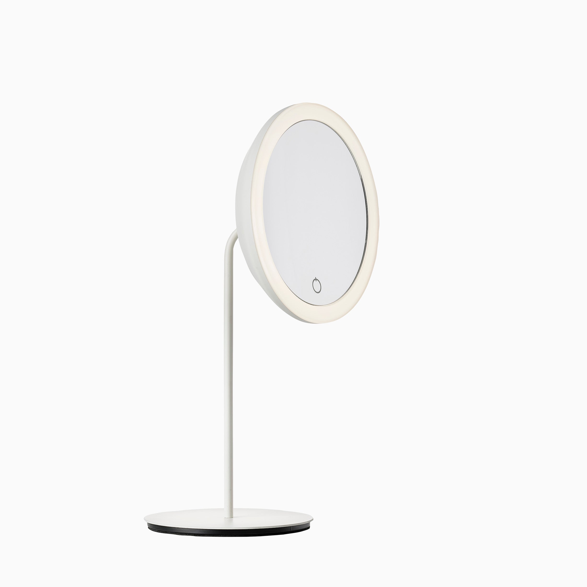 Zone Table Mirror with Magnification and Light - White