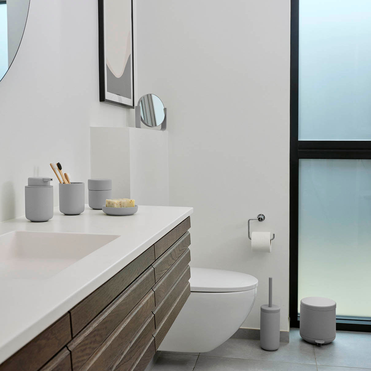 Zone Nova Pedal Bin 3L - Soft Grey