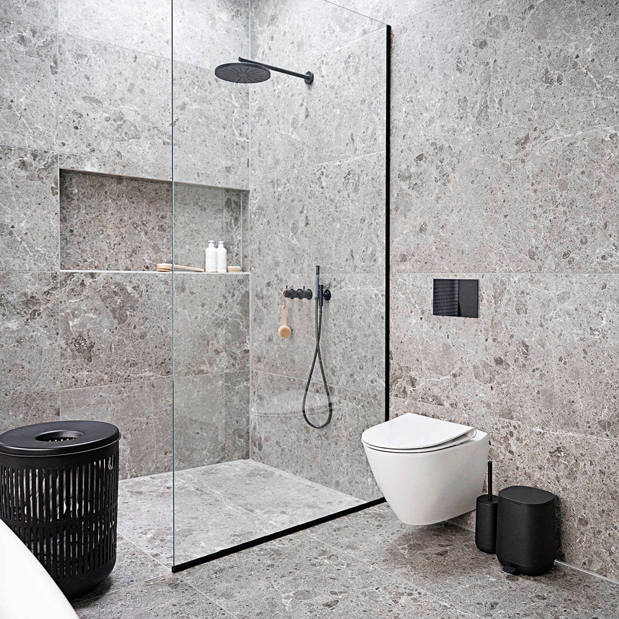 Zone Ume Laundry Basket Black