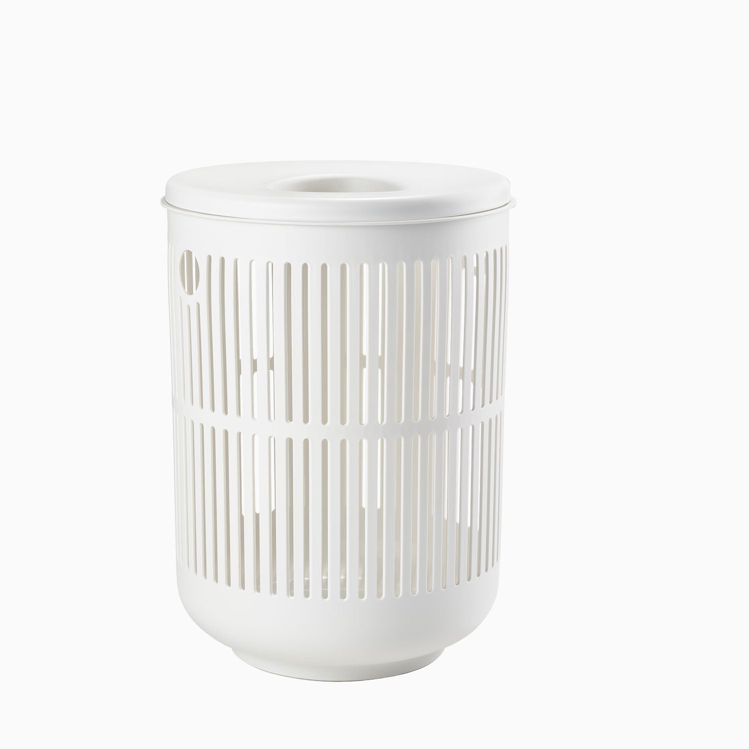 Zone Ume Laundry Basket with Lid 60L - White