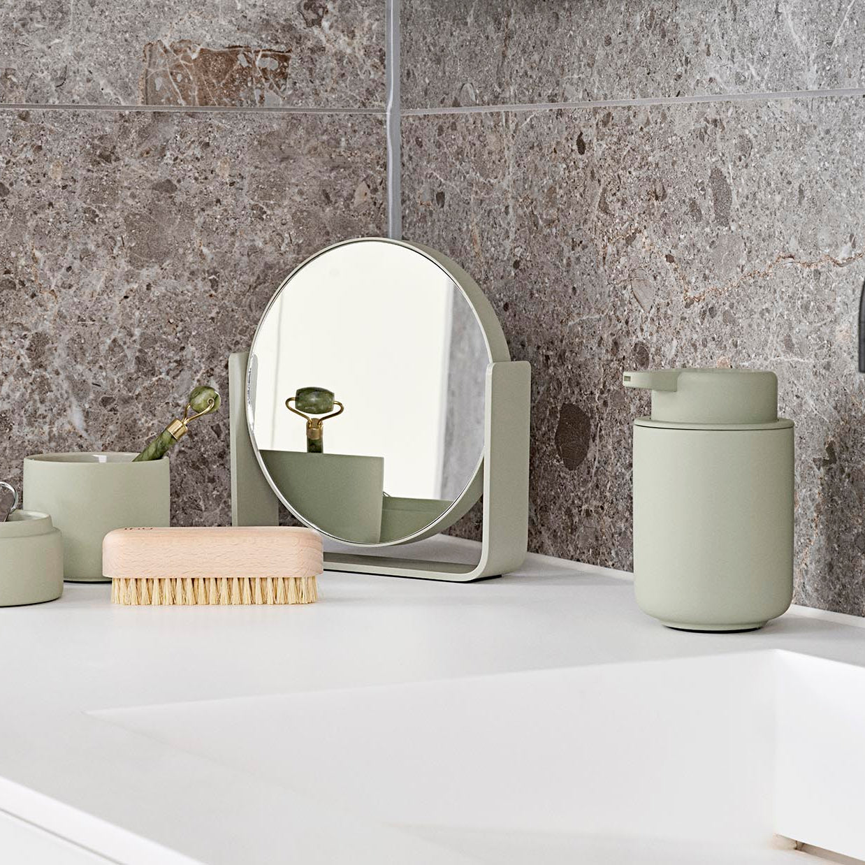 Zone Ume Soap Dispenser Eucalyptus Green