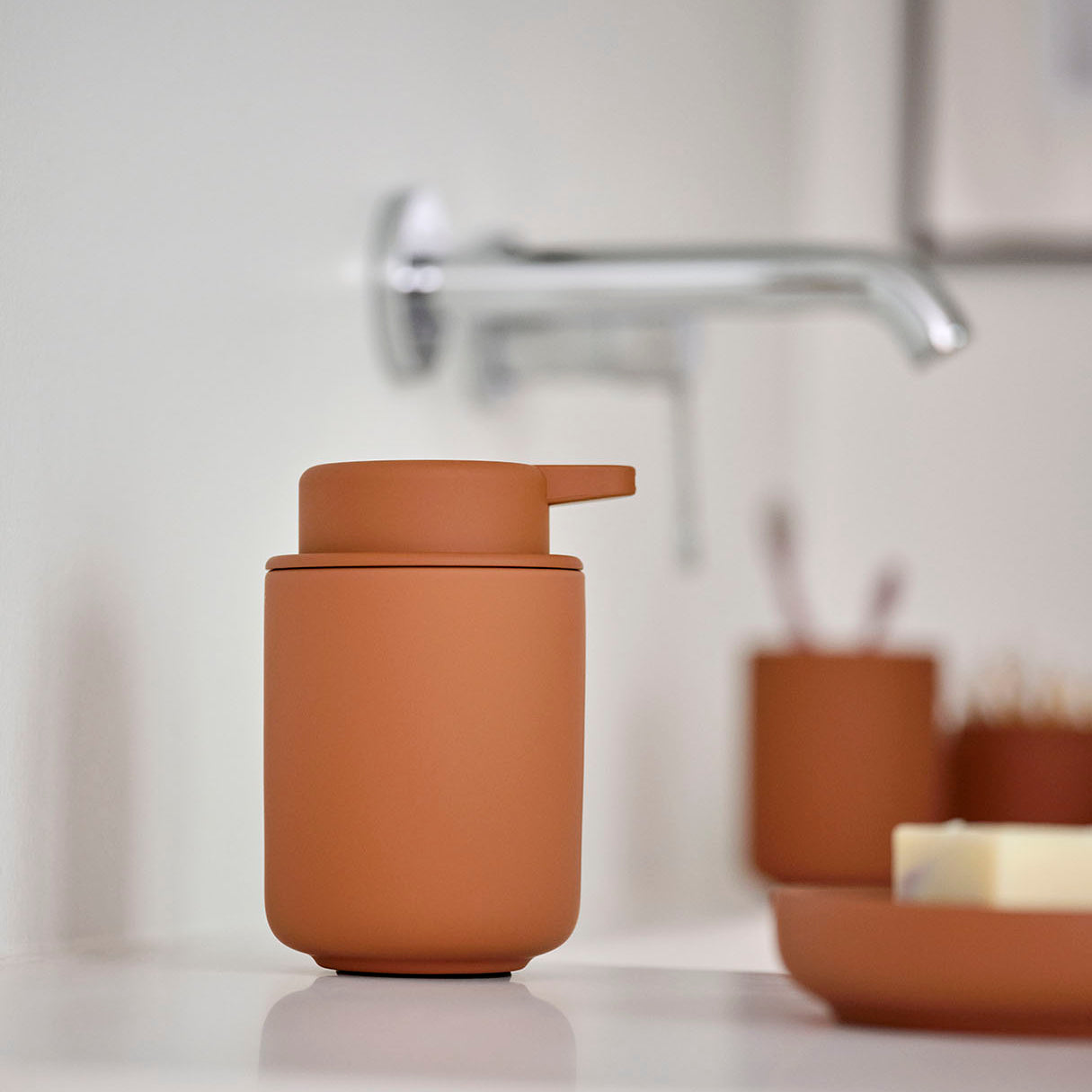 Zone Ume Soap Dispenser Terracotta