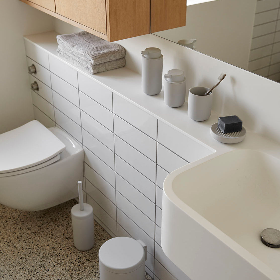 Zone Ume Toilet Brush - Soft Grey