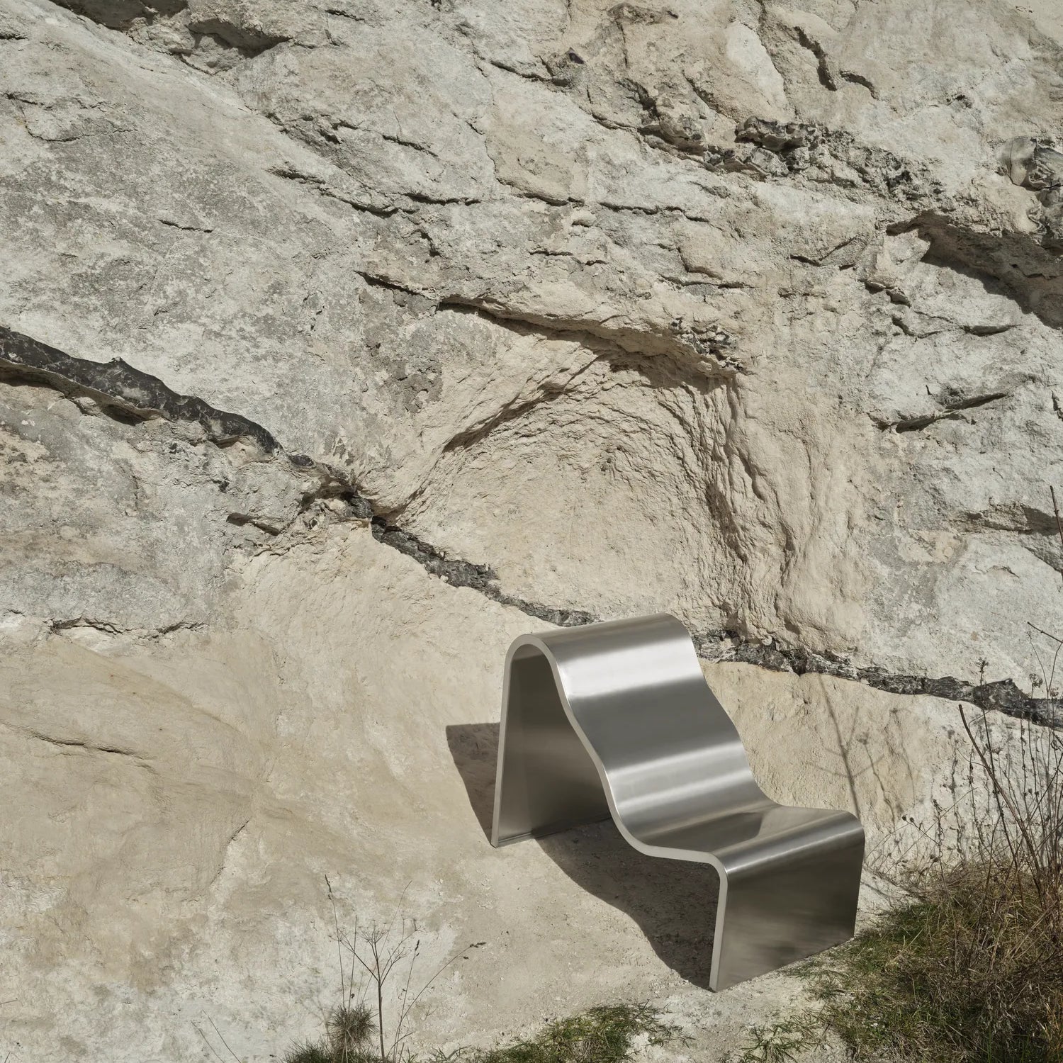 Muuto Dream View Bench Brushed Stainless Steel