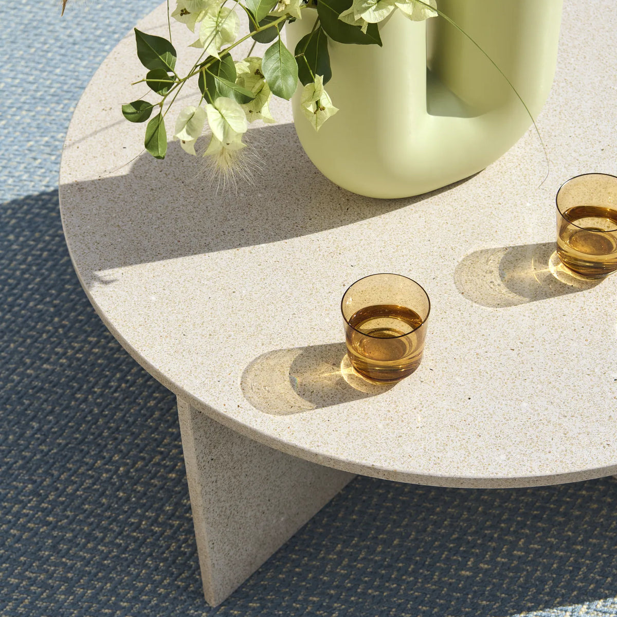 Muuto Halves Coffee Table 85cm Terrazzo Round