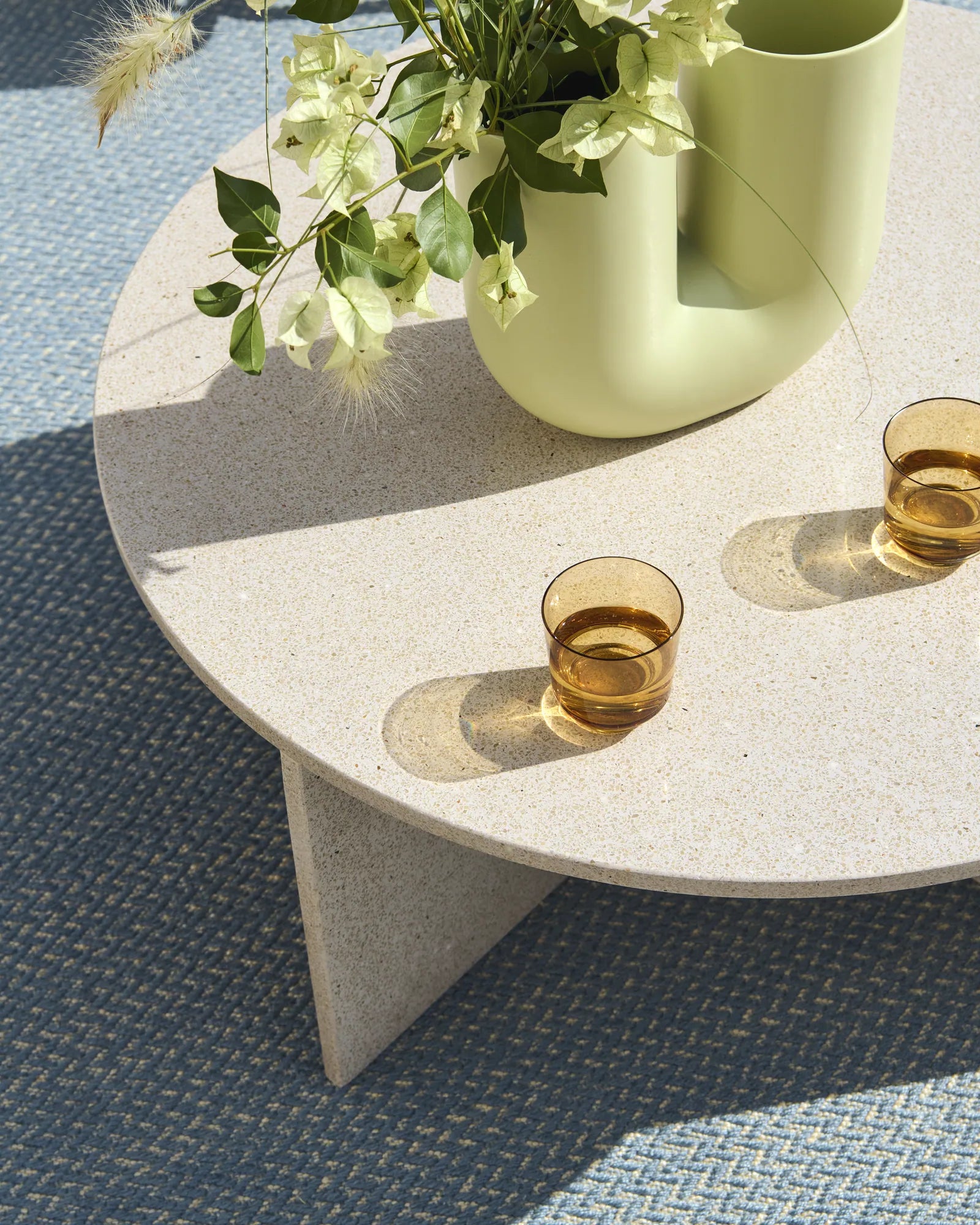 Muuto Halves Coffee Table 85cm Terrazzo Round