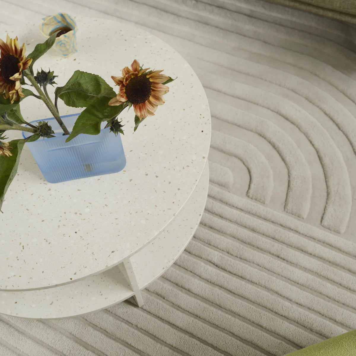 Muuto Halves Coffee Table 85cm Terrazzo Round
