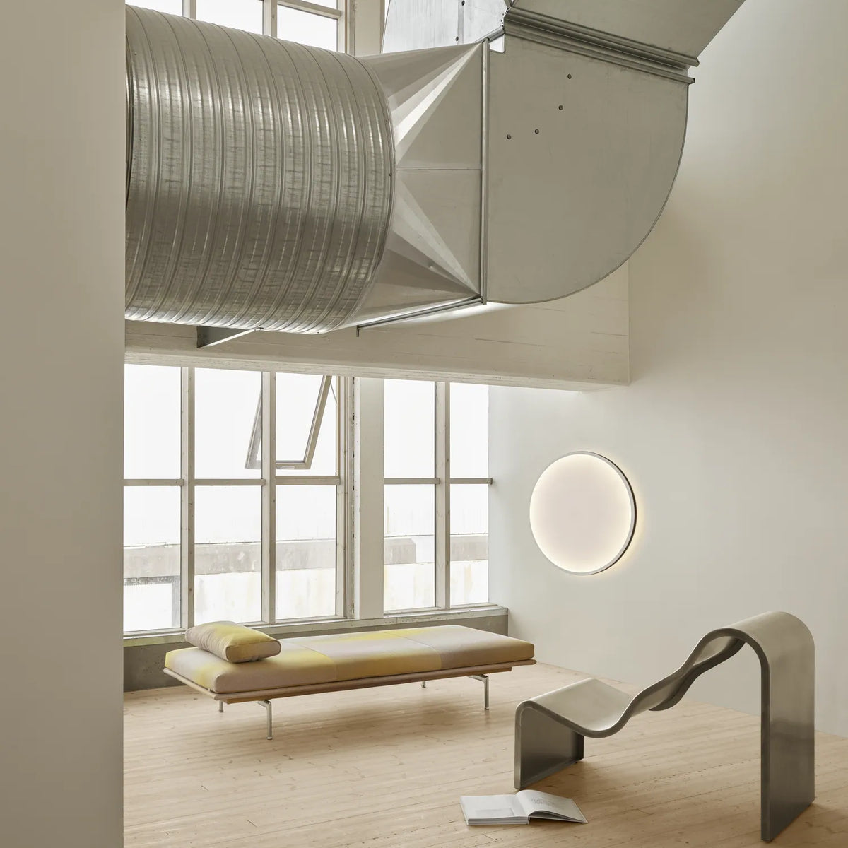 Muuto Dream View Bench Brushed Stainless Steel