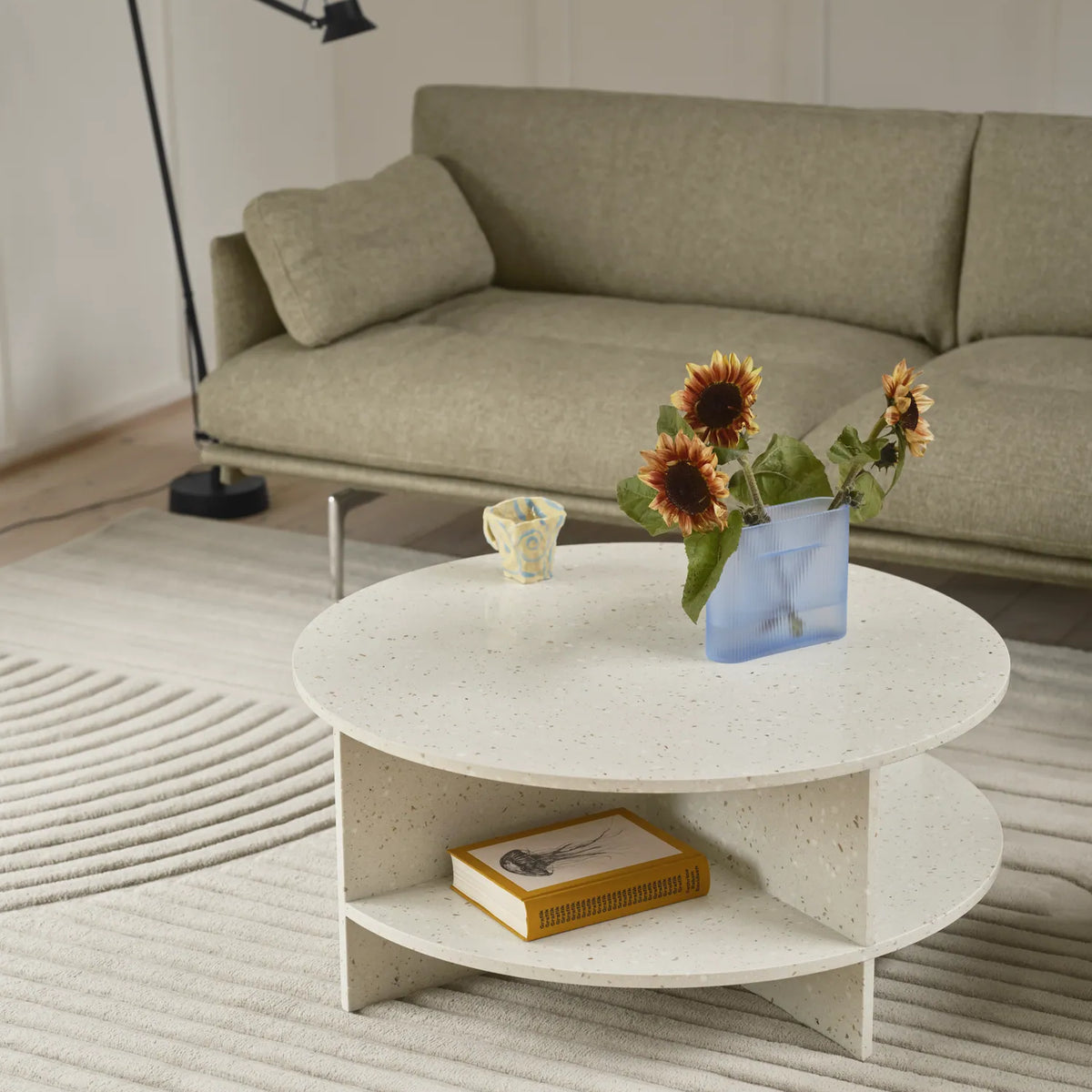 Muuto Halves Coffee Table 85cm Terrazzo Round