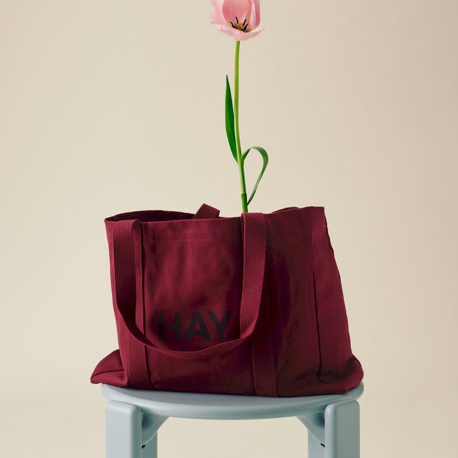 HAY Shopper Bag Medium Burgundy
