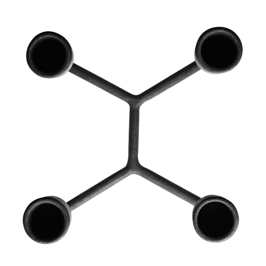 Normann Copenhagen Heima 4 Armed Candlestick Holder Black Top View