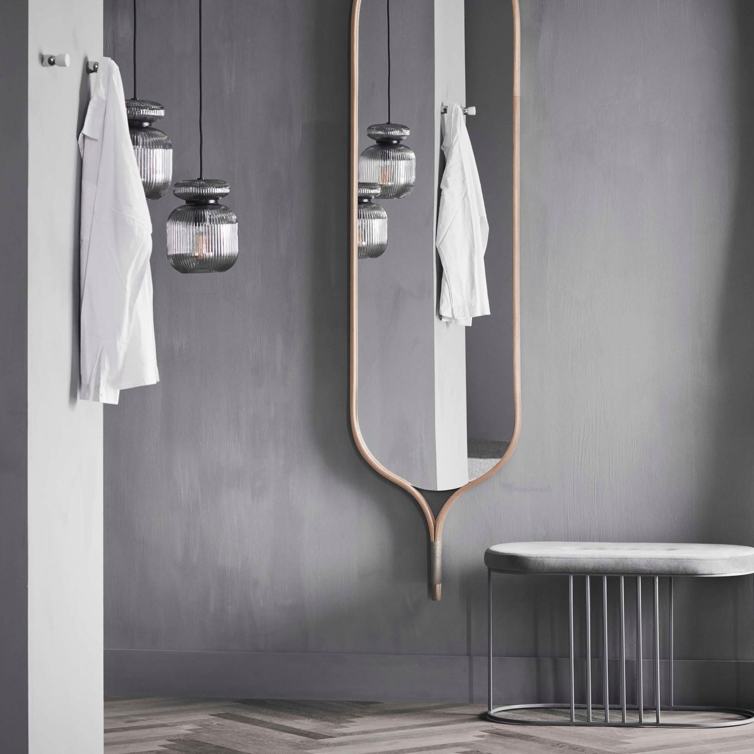 Bolia Racquet Floor Mirror Oak