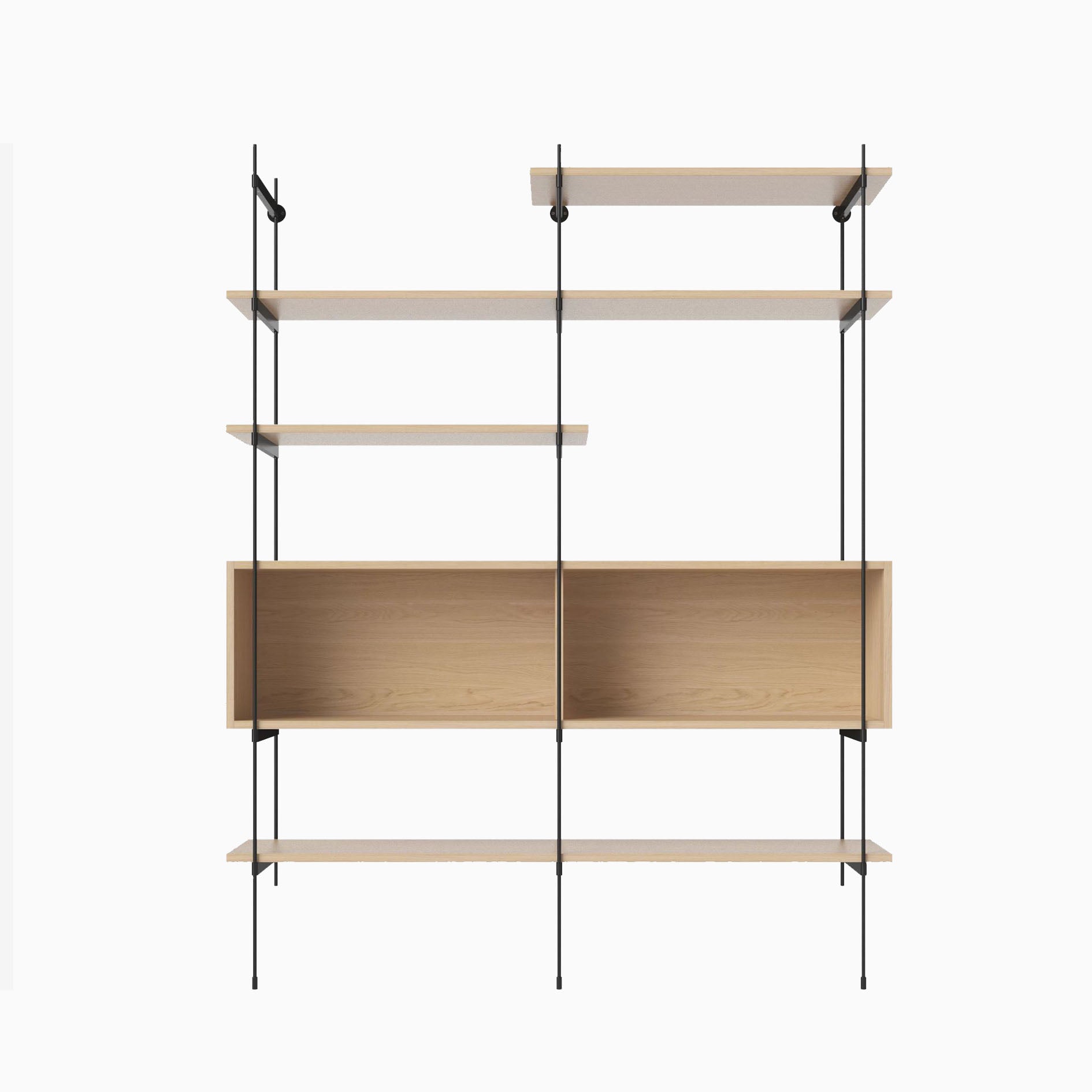 Bolia Rod Combination 6 White Oiled Oak Black