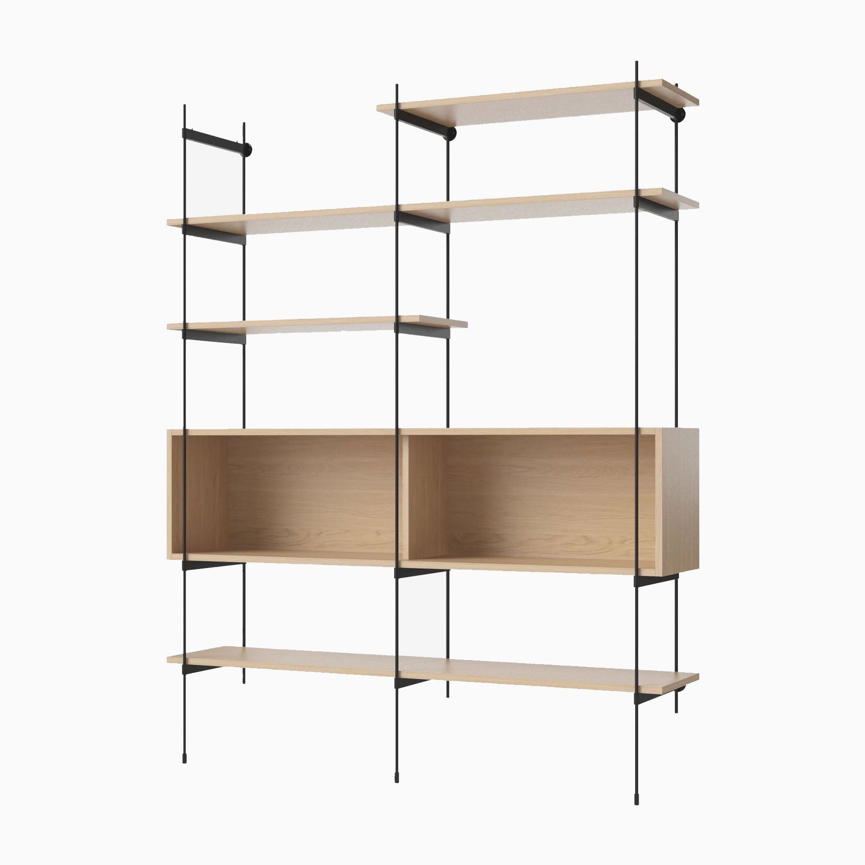 Bolia Rod Combination 6 White Oiled Oak Black