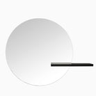 Bolia Shift Mirror Large Black Stained Oak Shelf