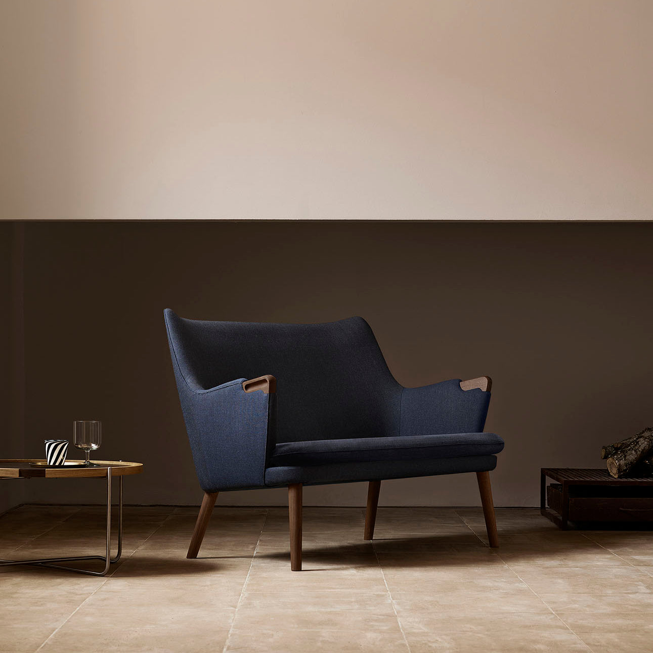 CH72 Walnut Canvas Fabric
