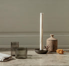 Ferm Living Bowl Candle Holder Single Blackened Aluminium