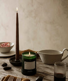 Ferm Living Bowl Candle Holder Single Blackened Aluminium