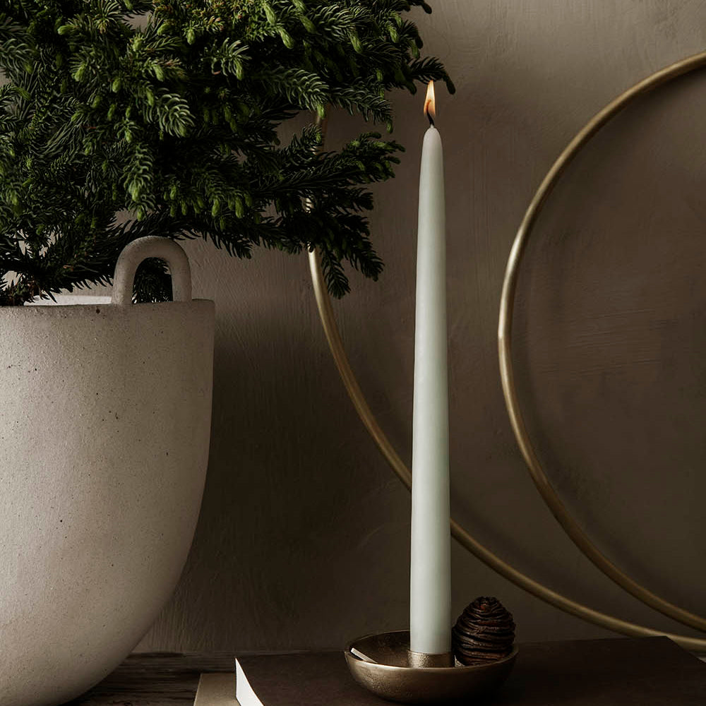 Ferm Living Bowl Candle Holder Single Brass