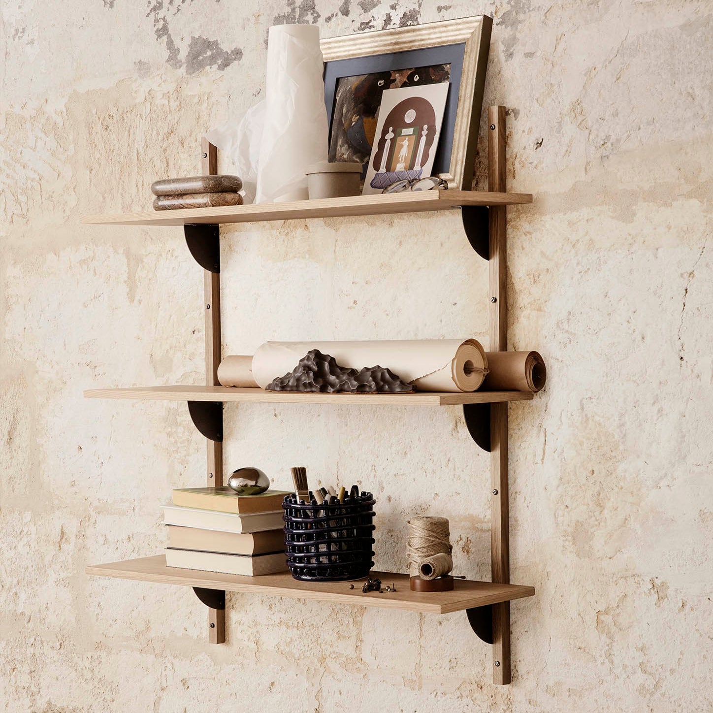 Ferm Living Ceramic Basket Small Blue