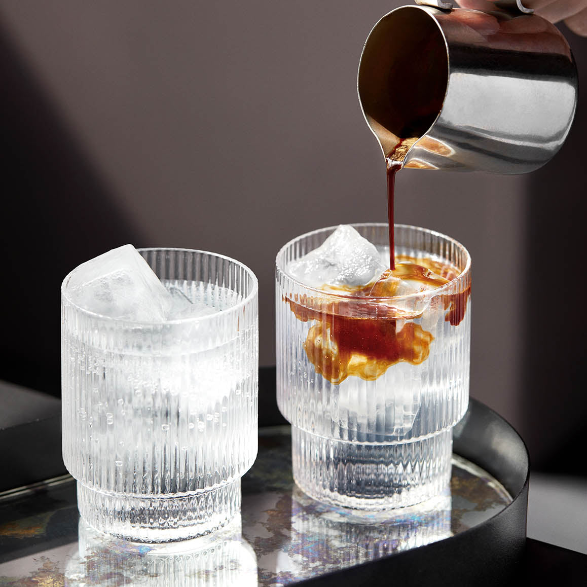 Ferm Living Ripple Glasses Clear