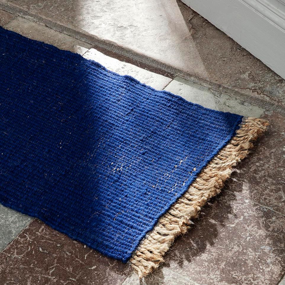 Ferm Living Block Mat Bright Blue
