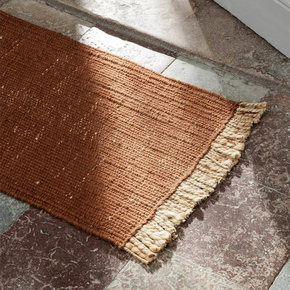 Ferm Living Block mat Dark Brick