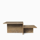 Ferm Living Distinct Coffee Table Dark Travertine